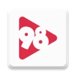 98 live android application logo